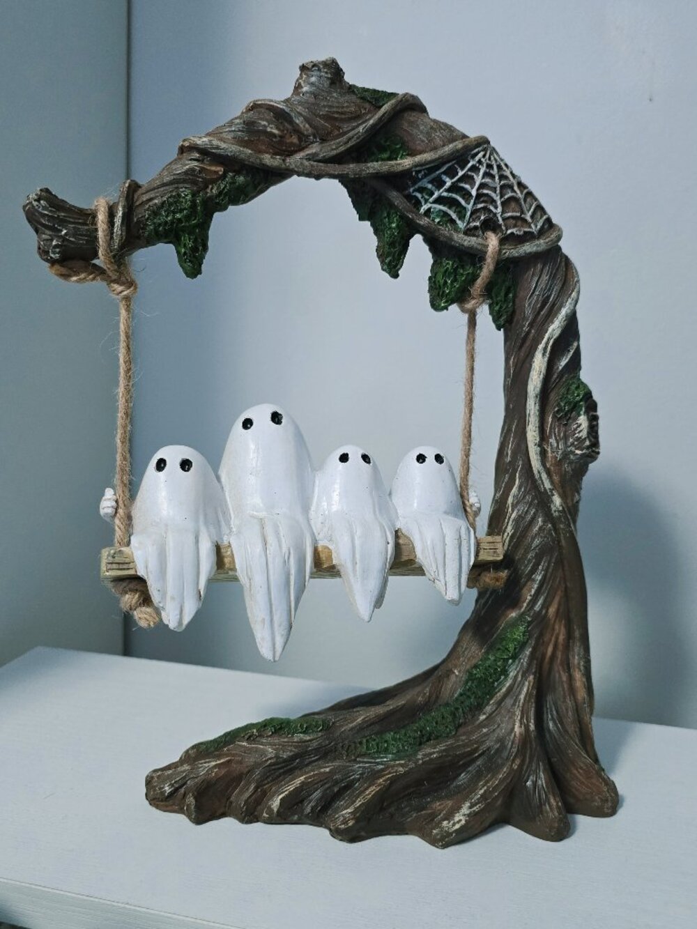 Sweet Street Ghosts on Swing Decor -Spooky cute